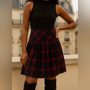 Vintage Alfred Dunner Plaid Pleated Skirt 12